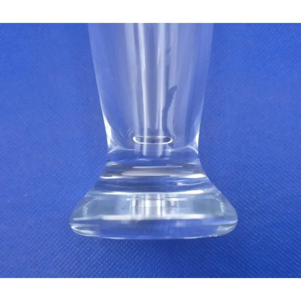 Vintage Studio Nova Clear Lead Crystal Vase Poland 8.5
